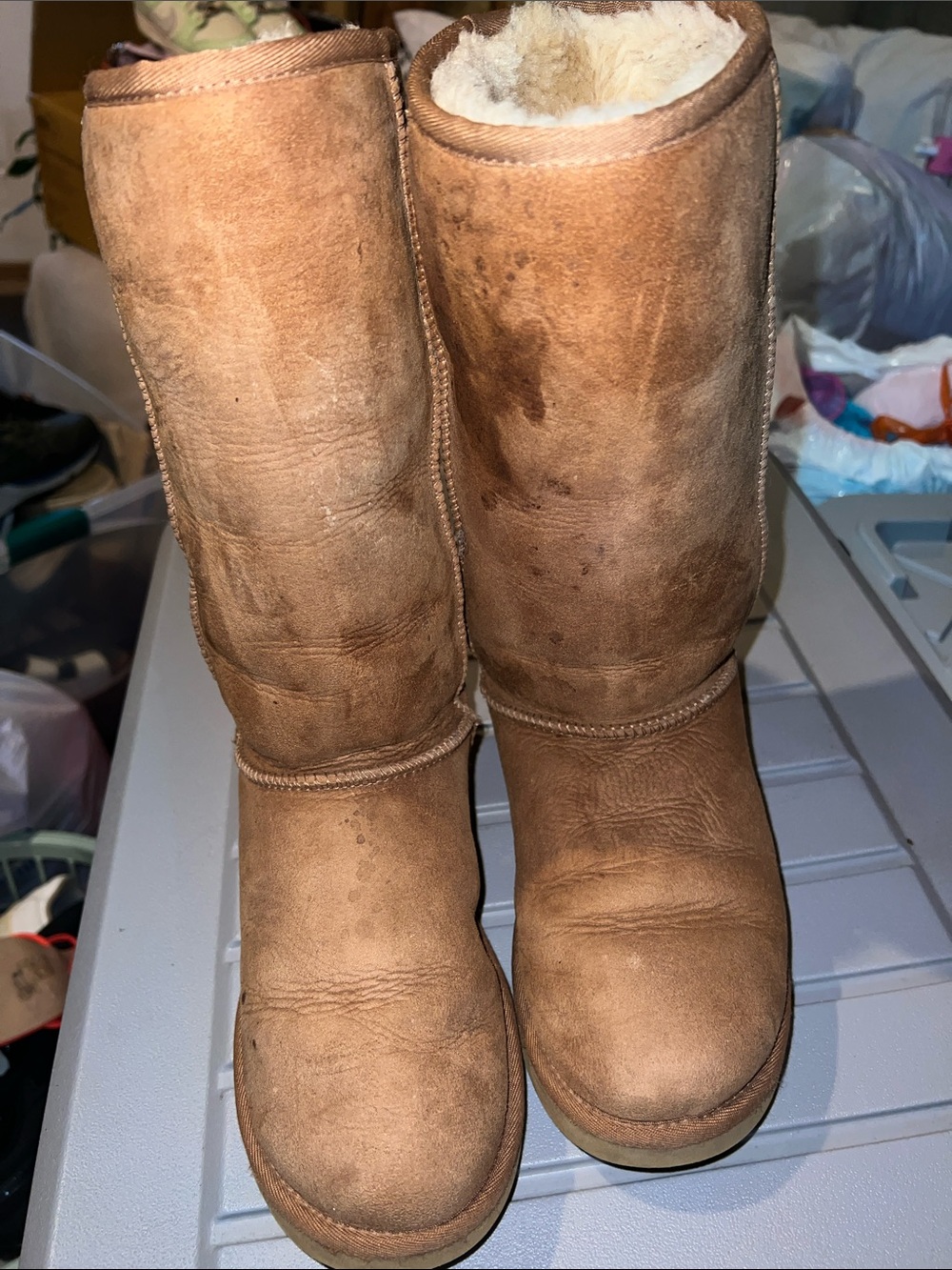 UGG Women's Classic Tall Shearling Lined Boots - Chestnut